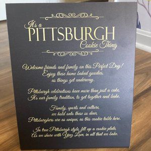 Pittsburgh Cookie Table Sign
